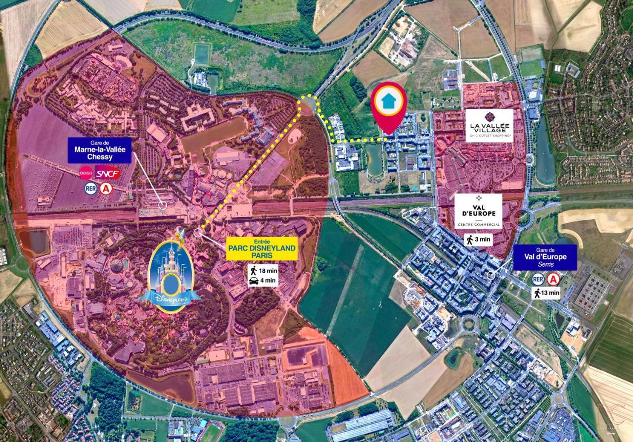 Disneyland-Paris, Studio 2 Pers, Wifi Serris Exterior foto